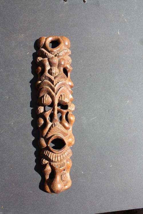 CARVED WOODEN AFRICAN MASK - 390 MM - CLEARANCE SALE