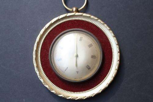 BRASS FRAMED THERMOMETER - 110 MM DIAM. - FRANCE - FOR RESTORATION OR DISPLAY - CLEARANCE SALE