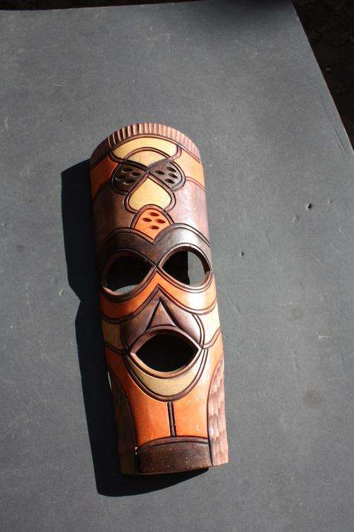 AFRICAN MASK - 140 X 420 MM - CLEARANCE SALE