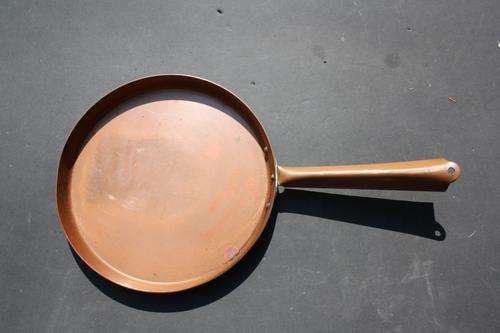 OLD COPPER PAN - 270 MM DIAM. - 25 MM HIGH