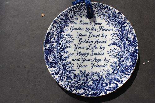 SMALL WALL PLATE - 105 MM DIAM. - ROYAL CROWNFORD KRONSTONE - STAFFORDSHIRE