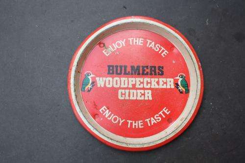 BAR TRAY - BULMERS WOODPECKER CIDER - 265 MM DIAM. - PLEASE HAVE A LOOK