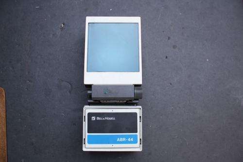BELL & HOWELL - PORTABLE MICROFICHE READER - ABR 44 - NO. 06358 - A COLLECTORS ITEM