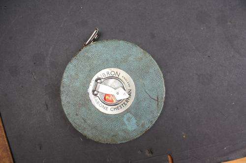 VINTAGE TAPE  MEASURE - RABONE CHESTERMAN - FIBRON 50 FEET - PLEASE HAVE A LOOK