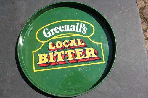 METAL TRAY - GREEN ALL'S LOCAL BITTER - 310 MM DIAM. - 25 MM HIGH - PLEASE HAVE A LOOK