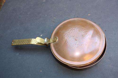 VINTAGE COPPER FOOD WARMER - A BIT DENTED - PLEASE HAVE A LOOK