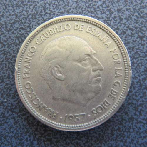 SPAIN - 50 PESETAS - 1957 - FRANCISCO FRANCO - PLEASE HAVE A LOOK