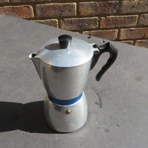 VINTAGE ALUMINIUM COFFEE PERCULATOR - ITALY - PLEASE HAVE A LOOK