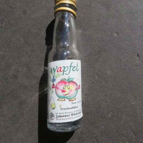 MINI BOTTLE - 20 ML. - WAPFEL - GERMANY - EMPTY - PLEASE HAVE A LOOK