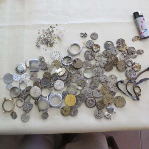 LARGE LOT OF WATCH SPARE PARTS - PLEASE HAVE A LOOK