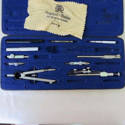 ORIGINAL RICHTER COMPASS SET - KOPERNIKUS VII b - EAST GERMANY