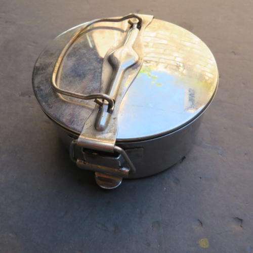 SMALL STAINLESS STEEL POT - 110 MM DIAM. 50 MM HIGH - MEPRA - ITALY - INOX 18/8 - PLEASE HAVE A LOOK