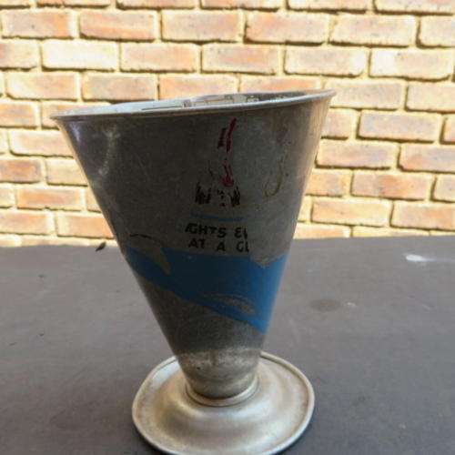 OLD MEASURE  - 105 MM DIAM. - 140 MM HIGH - PLEASE HAVE A LOOK