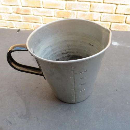 OLD ALUMINIUM MEASURE - 500 ML -  PLEASE HAVE A LOOK