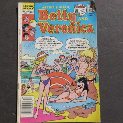 ARCHIE SERIES - BETTY AND VERONICA - NO. 344 - 1986 - PLEASE HAVE A LOOK