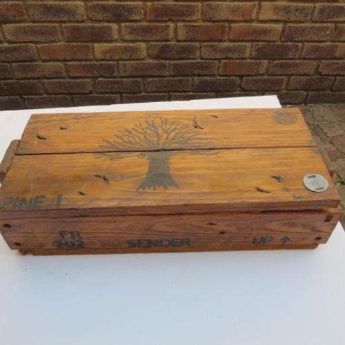 WOODEN BOX 420 X 200 MM - 110 MM HIGH - PLEASE HAVE A LOOK