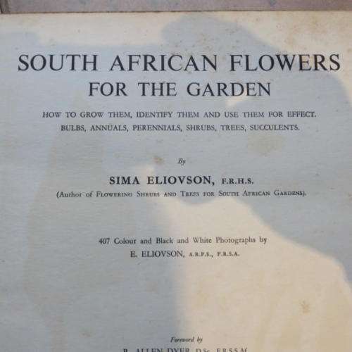 SOUTH AFRICAN FLOWERS FOR THE GARDEN - 1957 - SIMA ELIOVSON