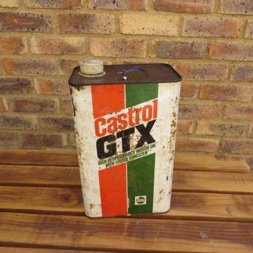 OLD CASTROL 5 LTR. GTX OIL CAN