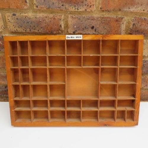 WOODEN PRINTERS TRAY - 525 X 365 MM - THE STAR - GOLD REEF CITY