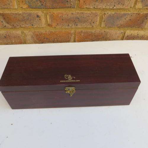WOODEN BOX - 365 X 115 MM - 115 MM HIGH -- CCIC - PLEASE HAVE A LOOK
