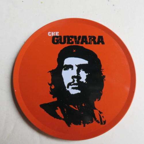UNUSUAL METAL COASTER - 90 MM - CHE GUEVARA - A MUST FOR YOUR BAR OR PUB - PLEASE HAVE A LOOK