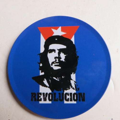 UNUSUAL METAL COASTER - 90 MM - CHE GUEVARA -  A MUST FOR YOUR BAR OR PUB - PLEASE HAVE A LOOK