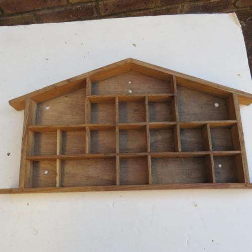 SMALL WOODEN PRINTERS TRAY - 360 X 230 MM - NEEDS SOME TLC