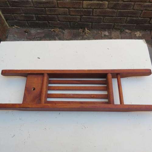 OLD WOODEN BATH SHELF - 710 X 185 MM