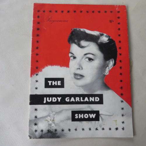PROGRAMME - THE JUDY GARLAND SHOW - DOMINION THEATRE - OCTOBER/NOVEMBER 1957