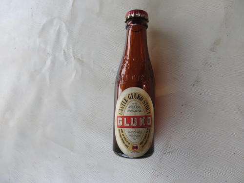 CASTLE BEERS - MINI BOTTLE - TALANA - GLUKO STOUT - EMPTY