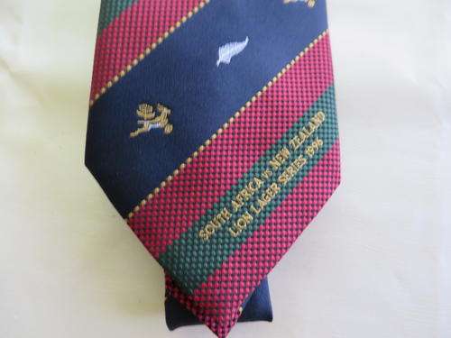 RUGBY TIE - SOUTH AFRICA vs NEW ZEALAND - LION LAGER SERIES 1996