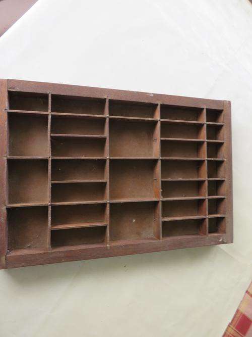 WOODEN PRINTERS TRAY - 410 X 270 X 35 MM - AS PER SCAN