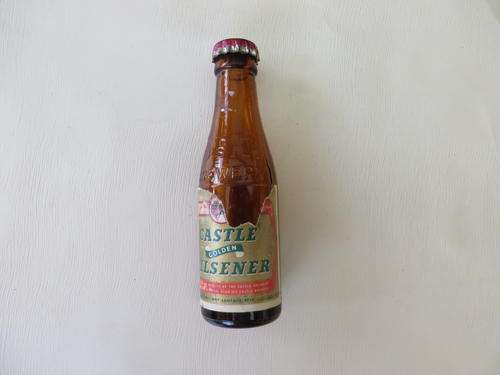 CASTLE BEERS - MINI BOTTLE - TALANA - CASTLE GOLDEN PILSENER - EMPTY