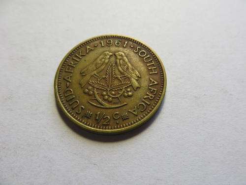 REPUBLIC OF SOUTH AFRICA - 1/2 C - 1961
