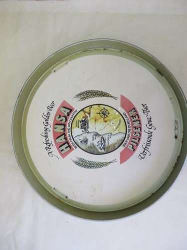 METAL BAR TRAY - HANSA PILSENER - 310 MM DIAM. - 30 MM HIGH