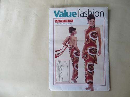 WOMAN'S VALUE FASHION - MATRIC DRESS - SIZE 8 - 10-16 - FACTORY FOLDED