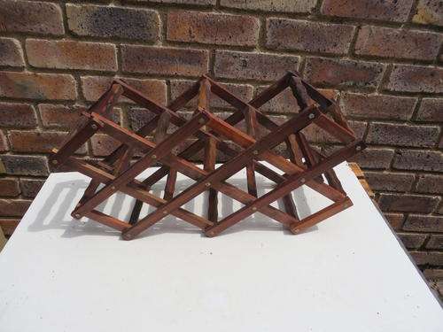 WOODEN WINE RACK FOR 10 BOTTLES - 550 X 180 MM - 300 MM HIGH