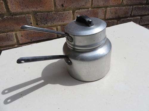 OLD ALUMINIUM DOUBLE BOILER - HART