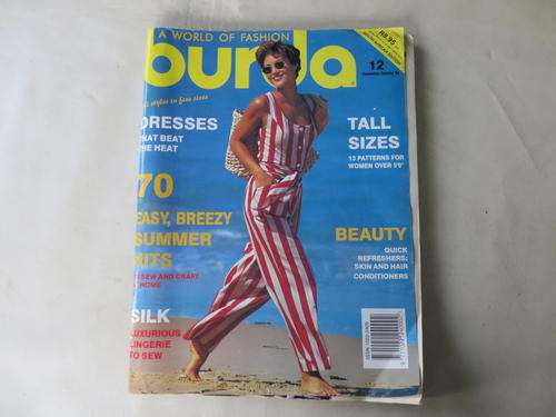 BURDA MAGAZINE - DECEMBER/JANUARY 1995 - WITH  ONE PATTERN SHEET