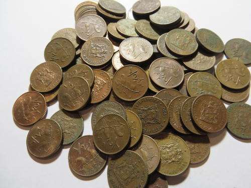 REPUBLIC OF SOUTH AFRICA - 1/2 CENT - 84 COINS - ALL 1970