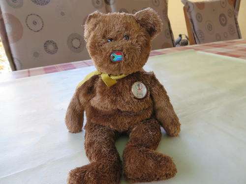 2002 FIFA SOCCER WORLD CUP BEAR - 200 MM - OAKBROOK U.S.A.