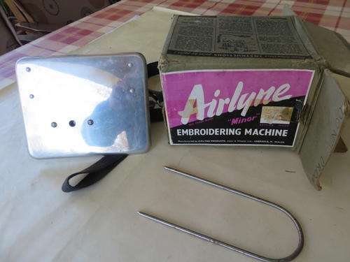 OLD SMALL AIRLINE "MINOR" EMBROIDERY MACHINE - 155 X 125 MM - AS PER SCAN