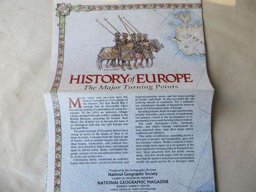 FOLDABLE MAP - HISTORY OF EUROPE - THE MAJOR TURNING POINTS