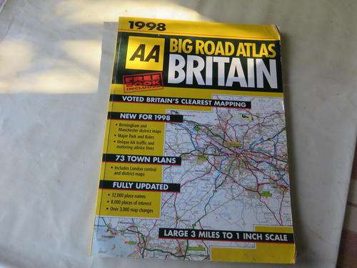 BIG ROAD ATLAS BRITAIN - 1998 - NO BOOK INCLUDED - AS PER SCAN