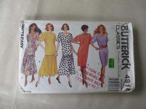 BUTTERICK - PATTERN NO.4916  - SIZE 20-24
