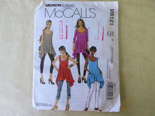 MCCALL'S - PATTERN NO.M 6121 -  SIZE Y - FACTORY FOLDED