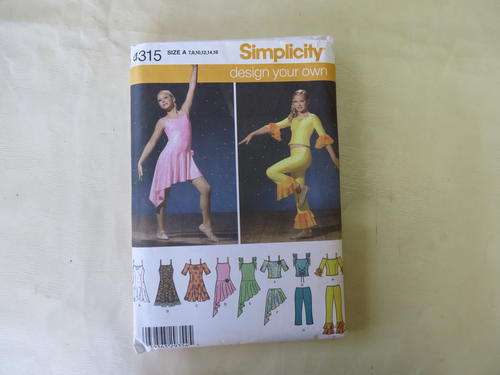 SIMPLICITY - PATTERN NO.4315  - SIZE A 7-16 - FACTORY FOLDED