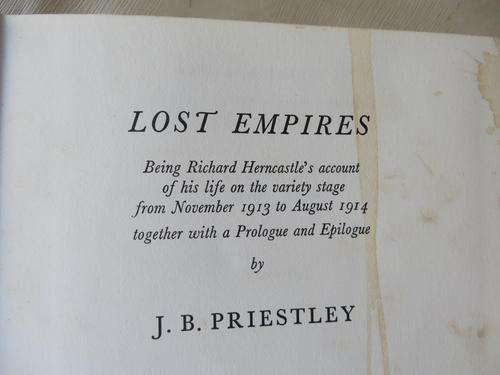 LOST EMPIRES - J.B. PRIESTLET - 1965 - FAIR CONDITION AS PER SCAN