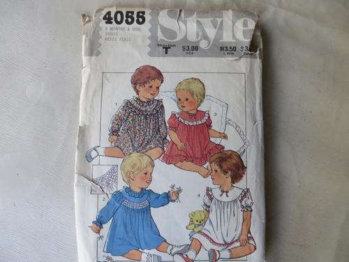 STYLE - PATTERN NO.4055  -  SIZE 6 MONTH - BABIES - FACTORY FOLDED