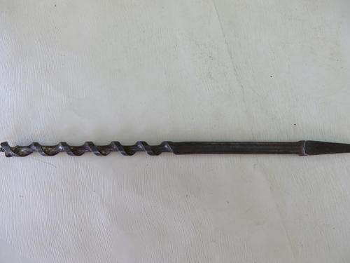 OLD WOOD DRILL BIT - APPR. 205 MM LONG - 3/8 - SHEFFIELD - AS PER SCAN